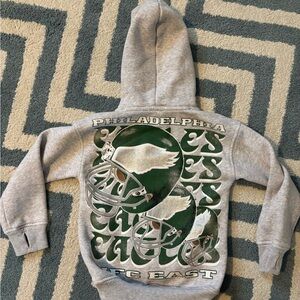 NFL Philadelphia Eagles Kids Hoodie - Gray and Green